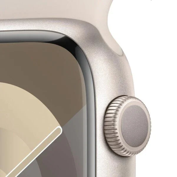 Apple Watch Series 9 GPS + Cellular 45mm Starlight Aluminium Case with Starlight Sport Band – Regular - Tashqila Apple Watch Series 9 GPS + Cellular 45mm Starlight Aluminium Case with Starlight Sport Band – Regular - Tashqila